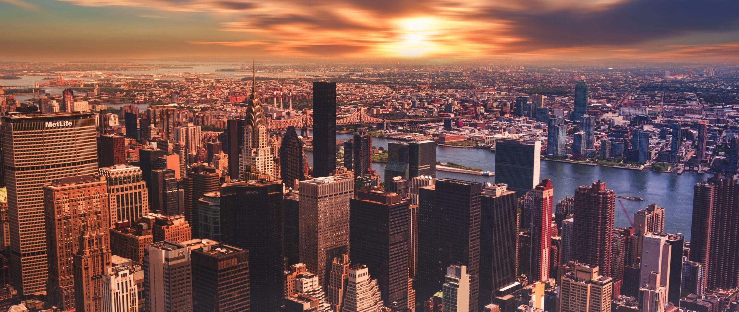 2560x1080 New York City Cityscape Skyscraper 2560x1080 Resolution