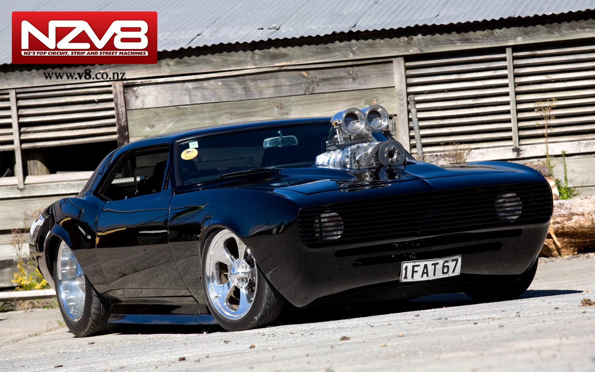 1920x1200 Wicked Black Camaro HD desktop wallpaper : Widescreen : High