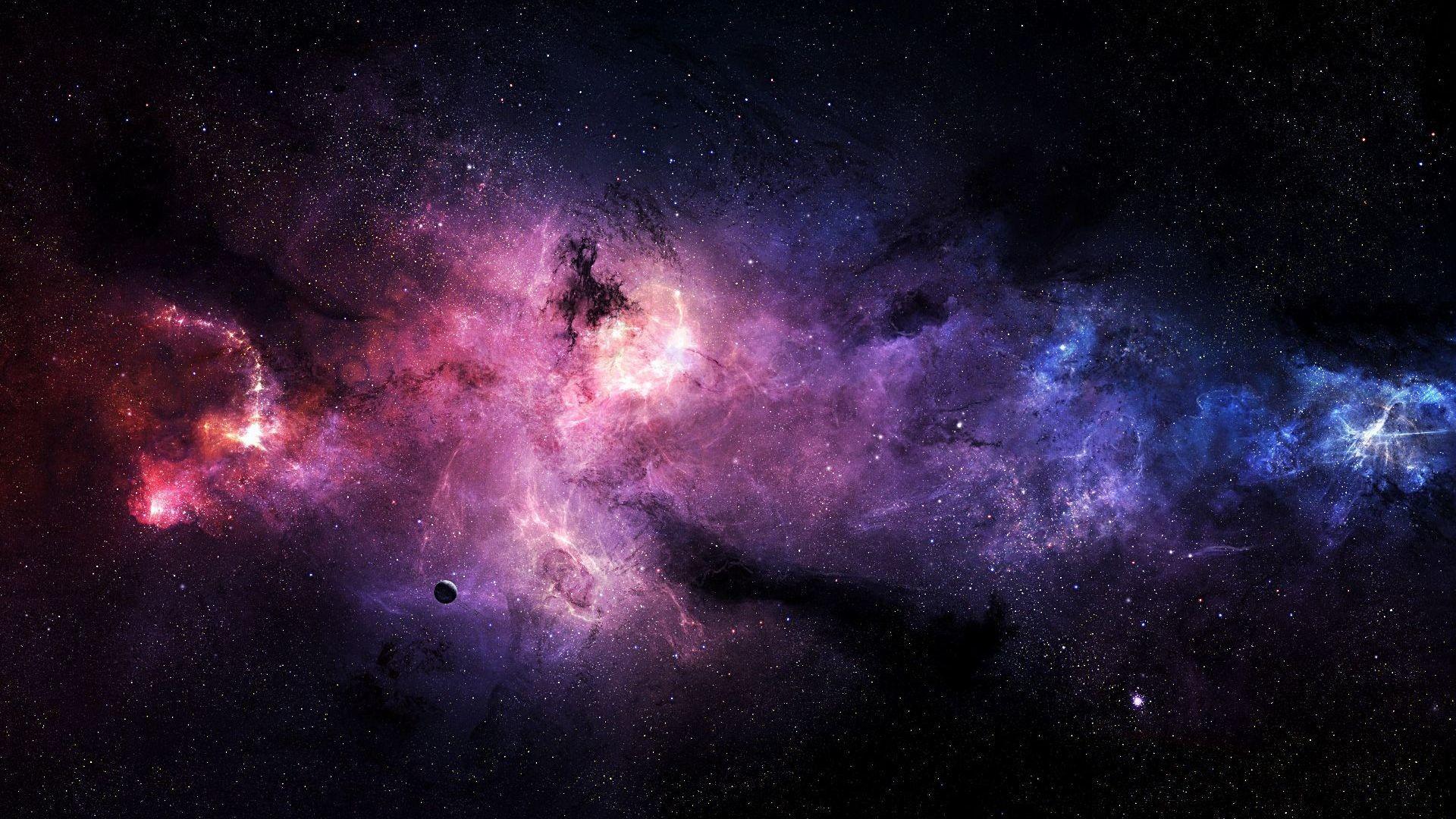 1920x1080 HD Purple Spacewallpaper