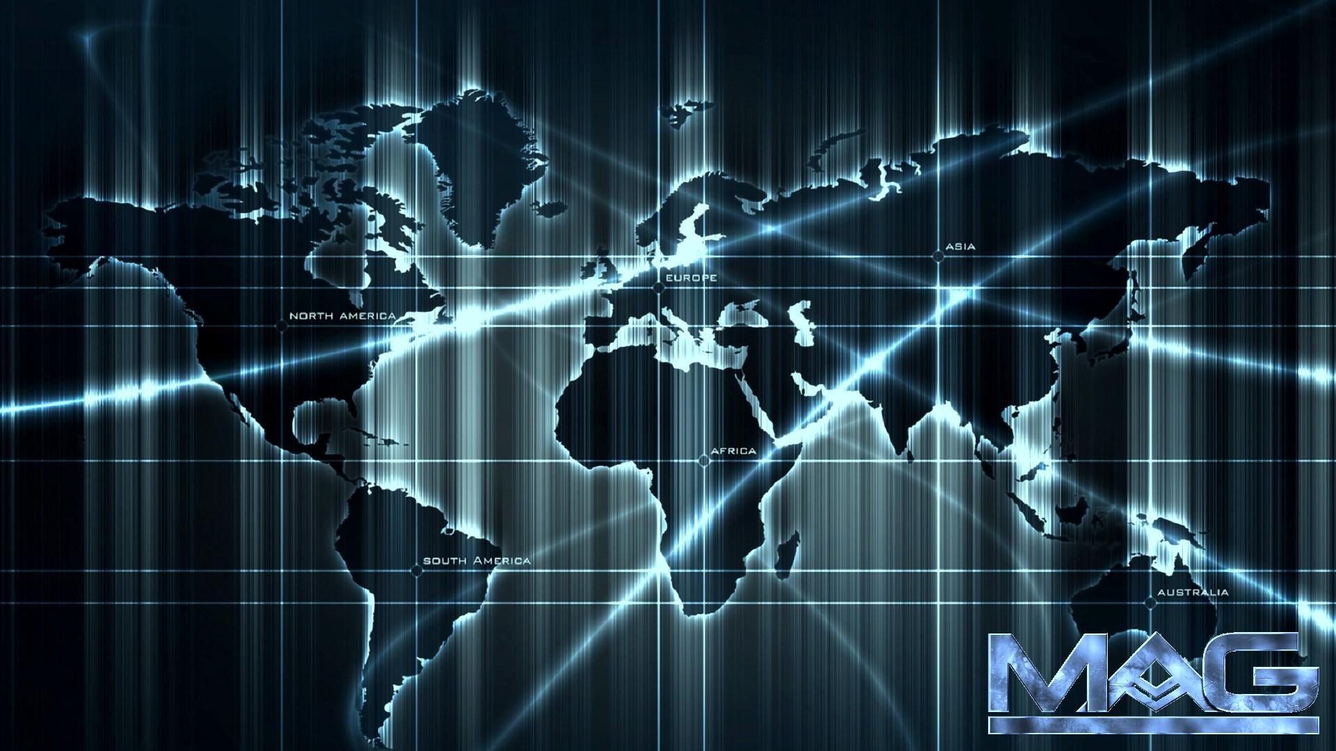 1920x1080 HD Wallpaper World Map