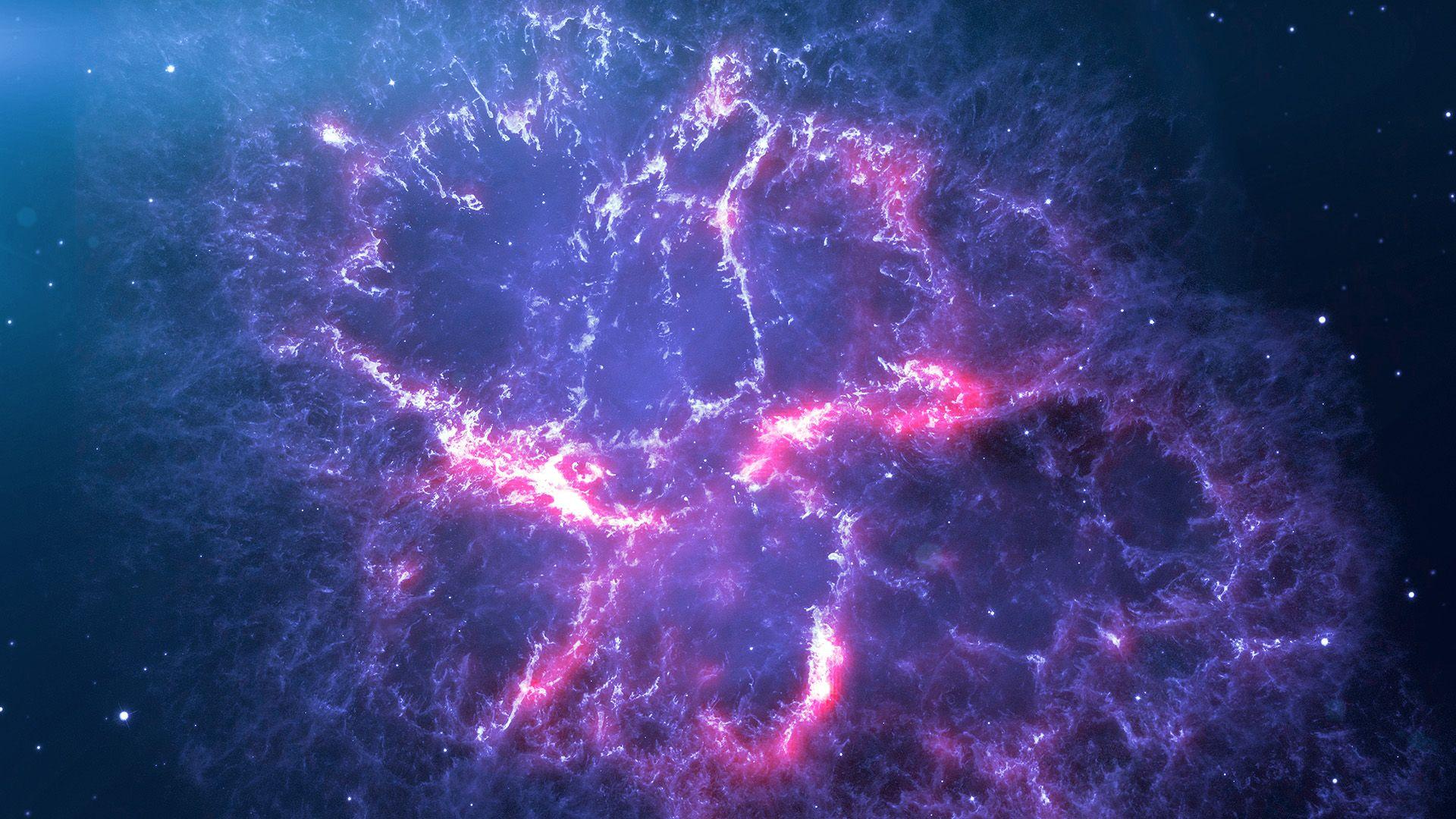 1920x1080 Space Astronomy Galaxy Dark Purple Star Flare Wallpaper