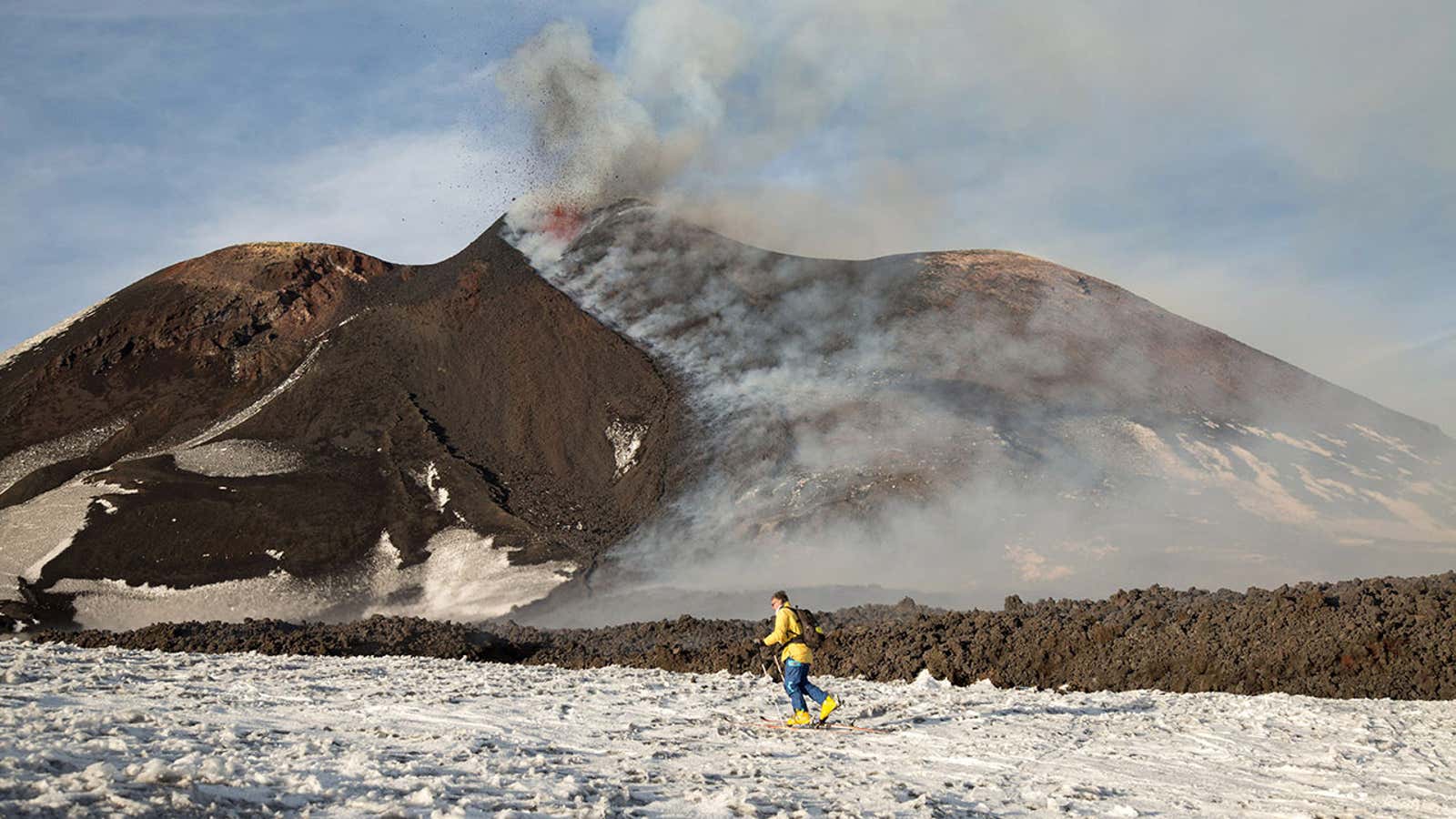 1600x900 Thrill Seekers Brave The Slopes As Mount Etna Erupts (PHOTOS). The Weather Channel