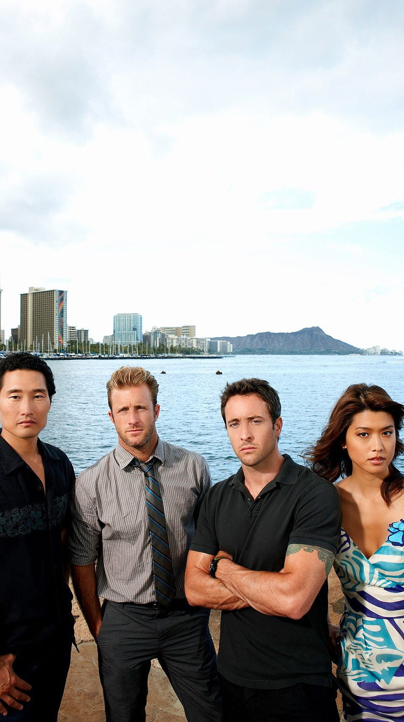 800x1430 Hawaii Five- alex oloughlin, daniel dae kim, grace park, scott caan, HD phone wallpaper
