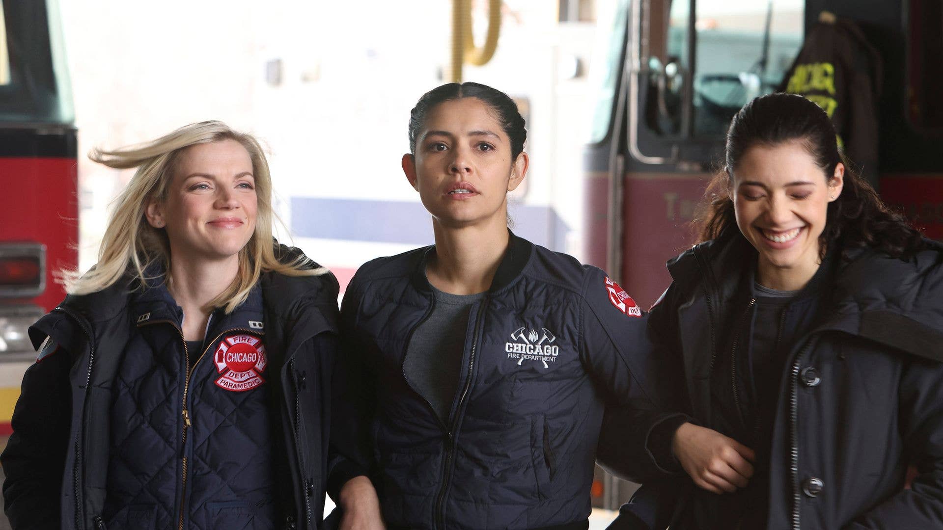 1920x1080 Chicago Fire star Kara Killmer shares very rare picture of husband as she reunites with co stars amid season delay