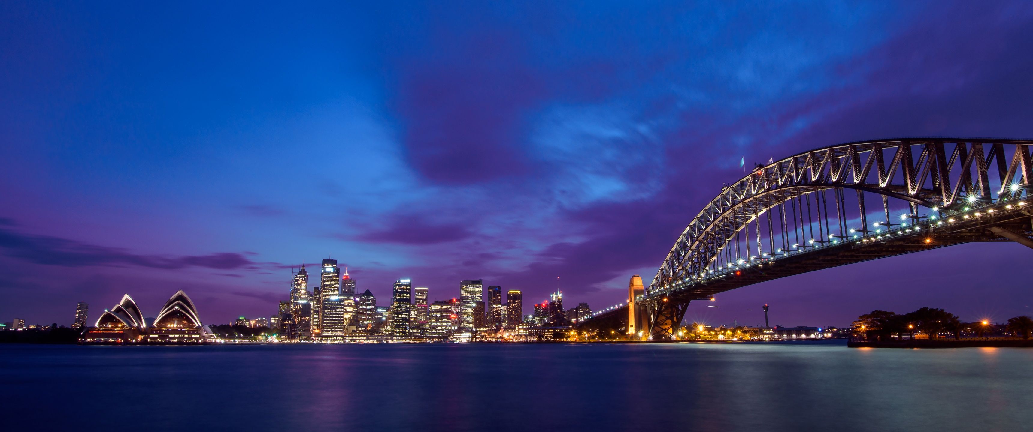 3440x1440 Sydney Harbour Bridge Wallpaper 4K, Sydney Opera House