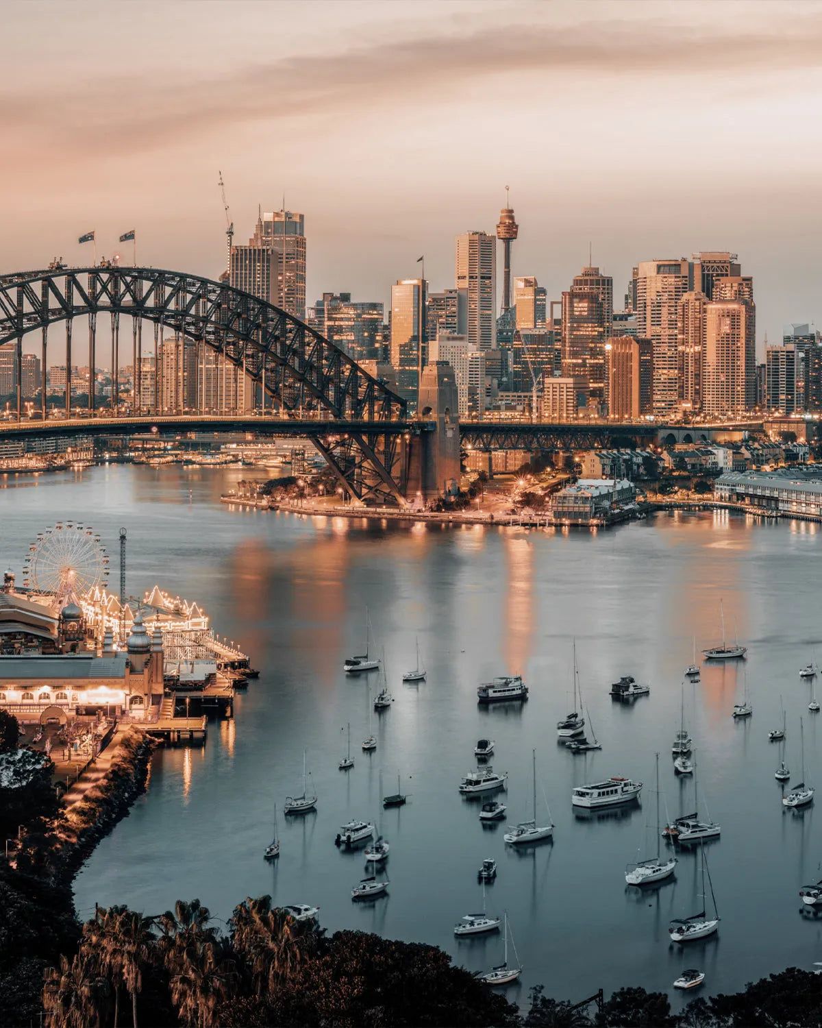 1200x1500 Above the Harbour. Sydney Photo Mural Online