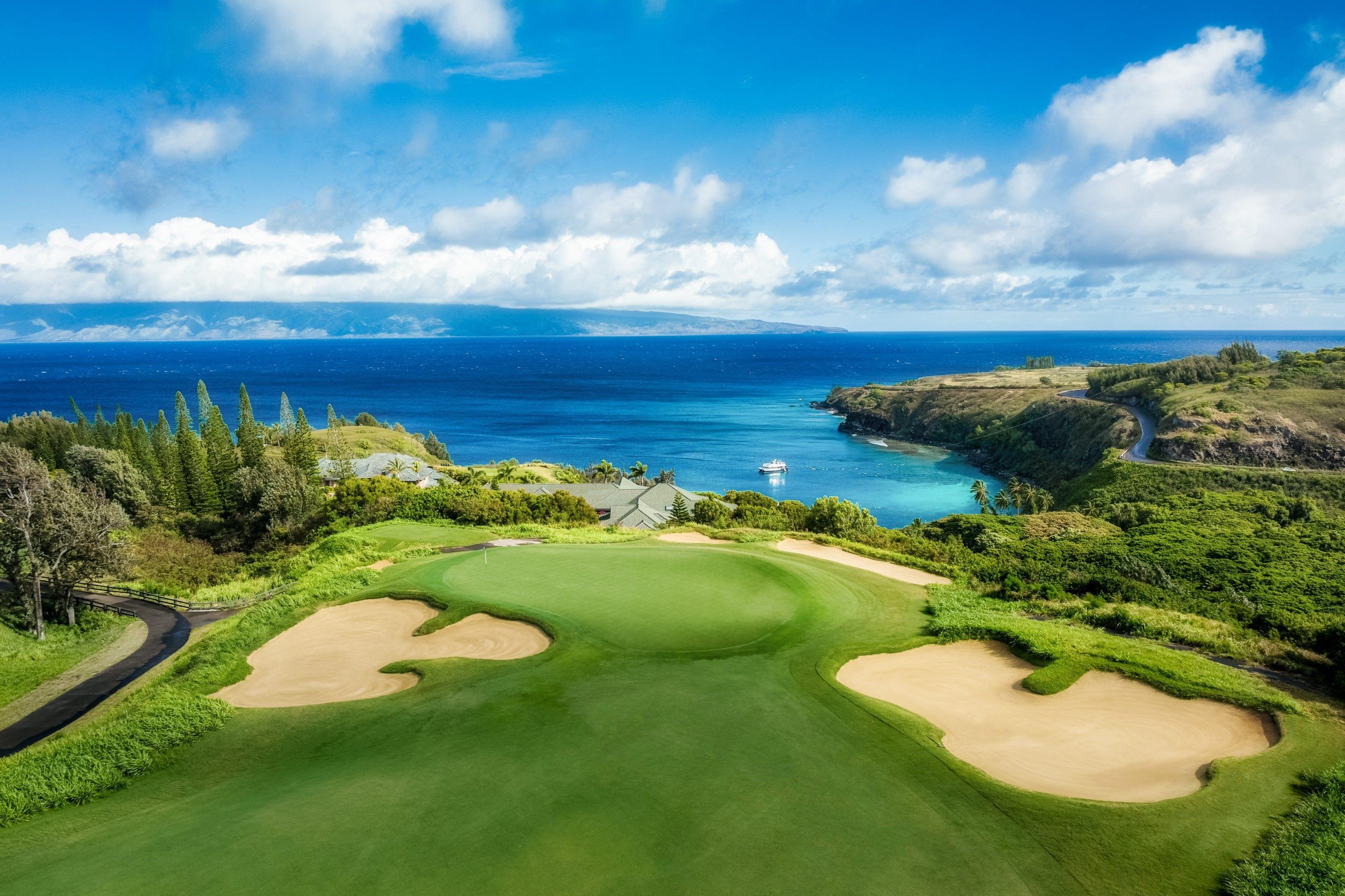 2880x1920 Coastal Charisma. Kapalua Golf. Plantation Course