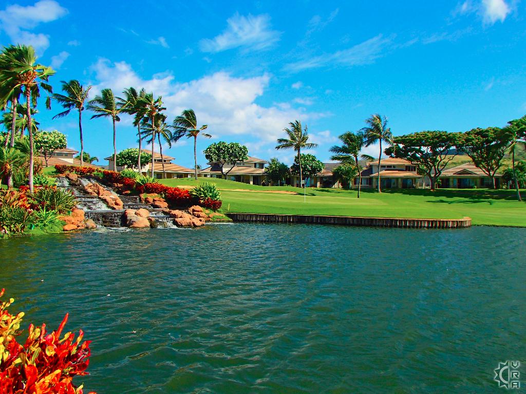 1024x768 Ko Olina Golf Club in Ko Olina, Oahu, Hawaii. Hawaiian Beach Rentals