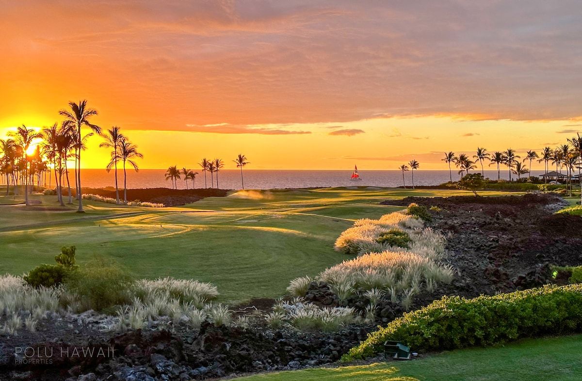 1200x786 Unreal Waikoloa Golf and Sunset Ocean Views for Rent in Waikoloa Village, Hawaii, United States