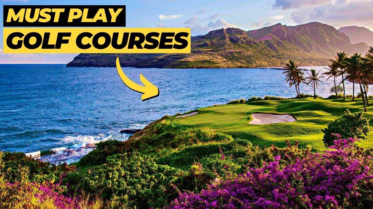 1280x720 JAW DROPPING Golf Course Hawaii. Bucket List Golf Courses