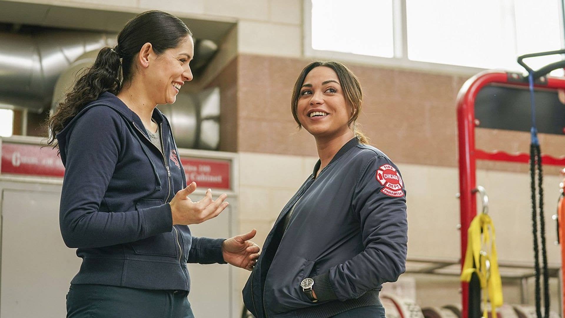 1920x1080 Chicago Fire's Monica Raymund shares rare selfie Miranda Rae Mayo had the best reaction