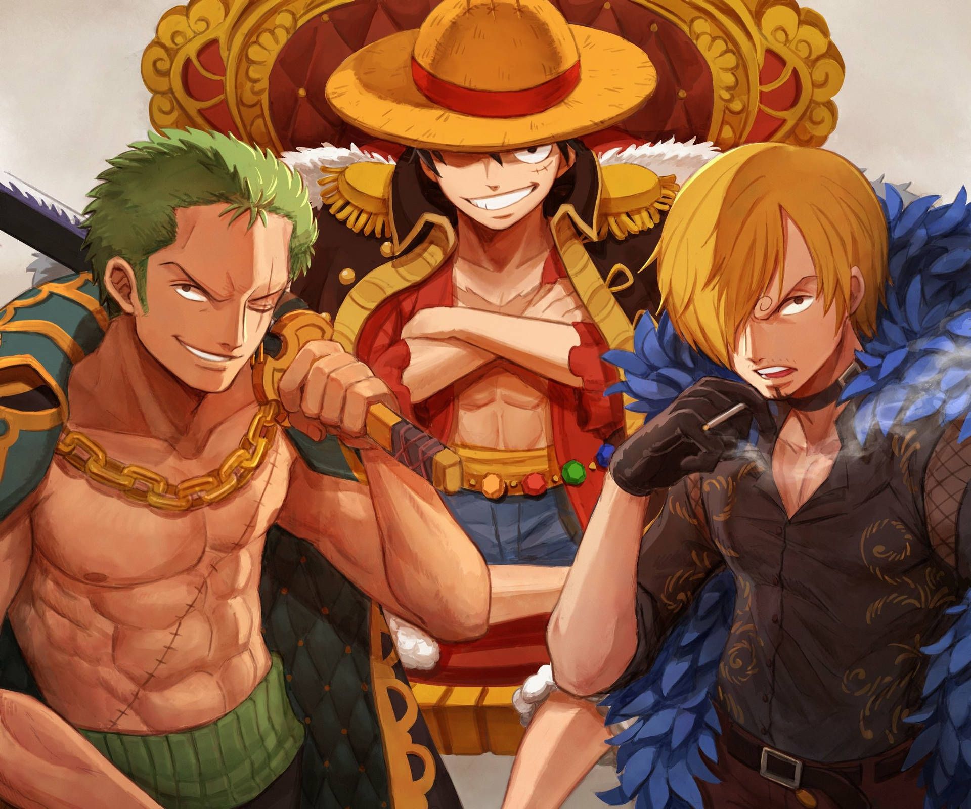 1920x1600 Luffy And Zoro 4k Wallpaper