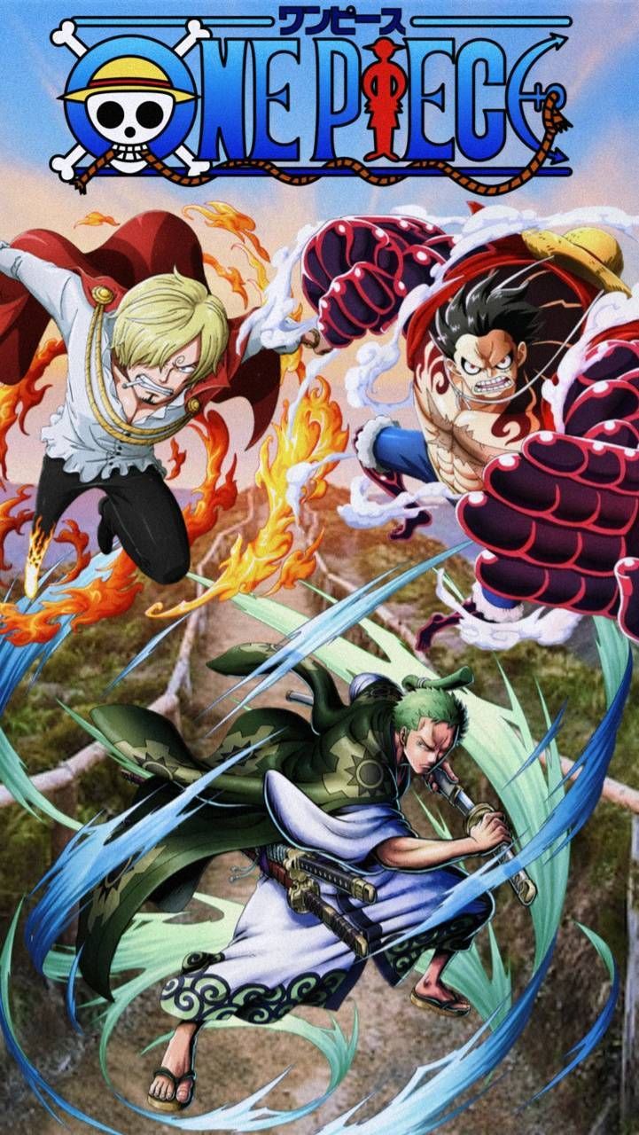 721x1280 Luffy Sanji Zoro wallpaper