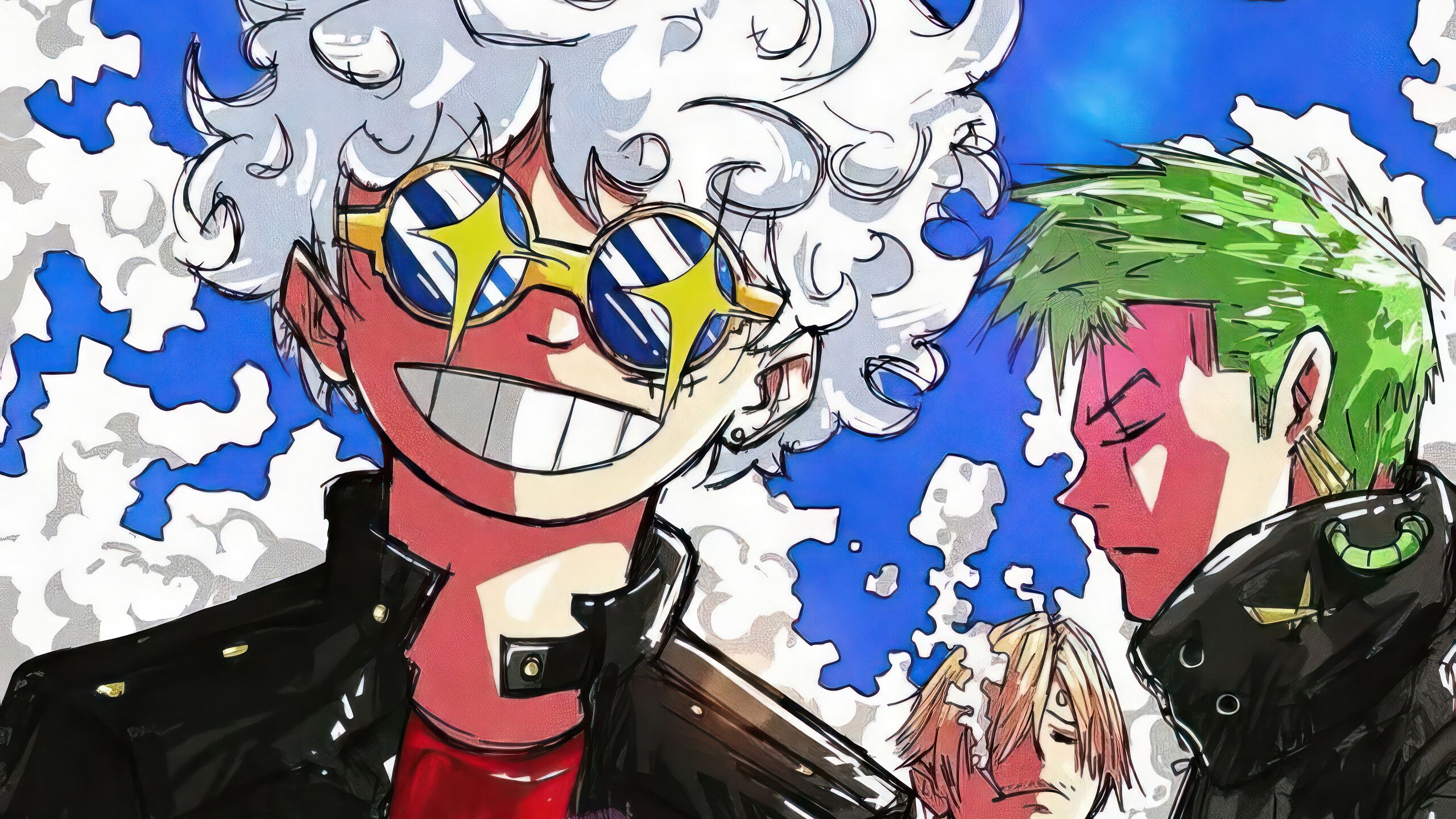 2560x1440 Luffy Gear 5 Zoro Sanji One Piece Wallpaper 4K HD PC l