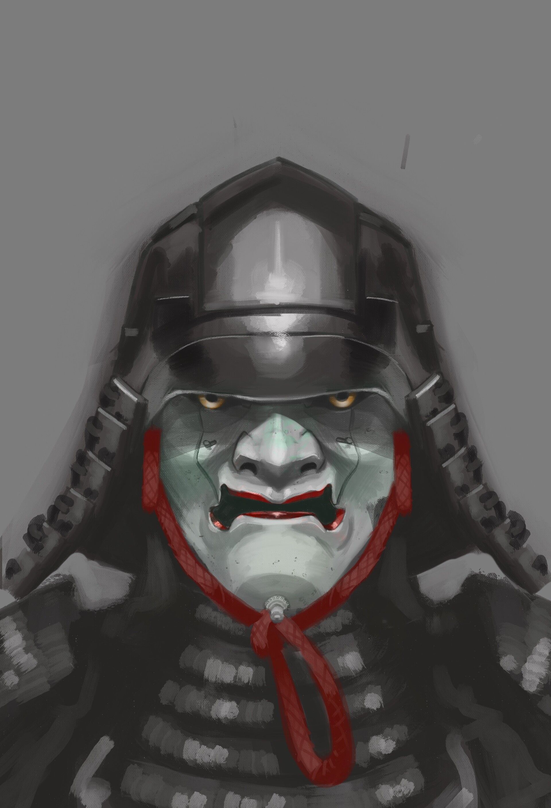 1920x2813 Noh Style Mempo Mask