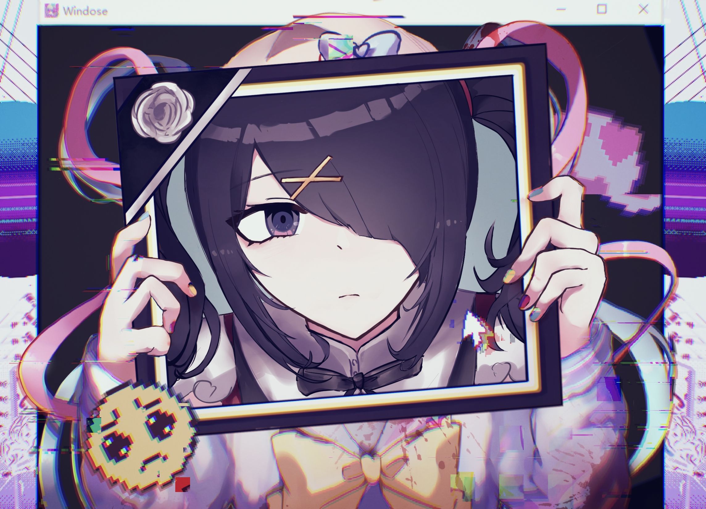 2288x1648 Needy Girl Overdose HD Wallpaper: Ame Chan's Captivating Video Game Portraitx1648