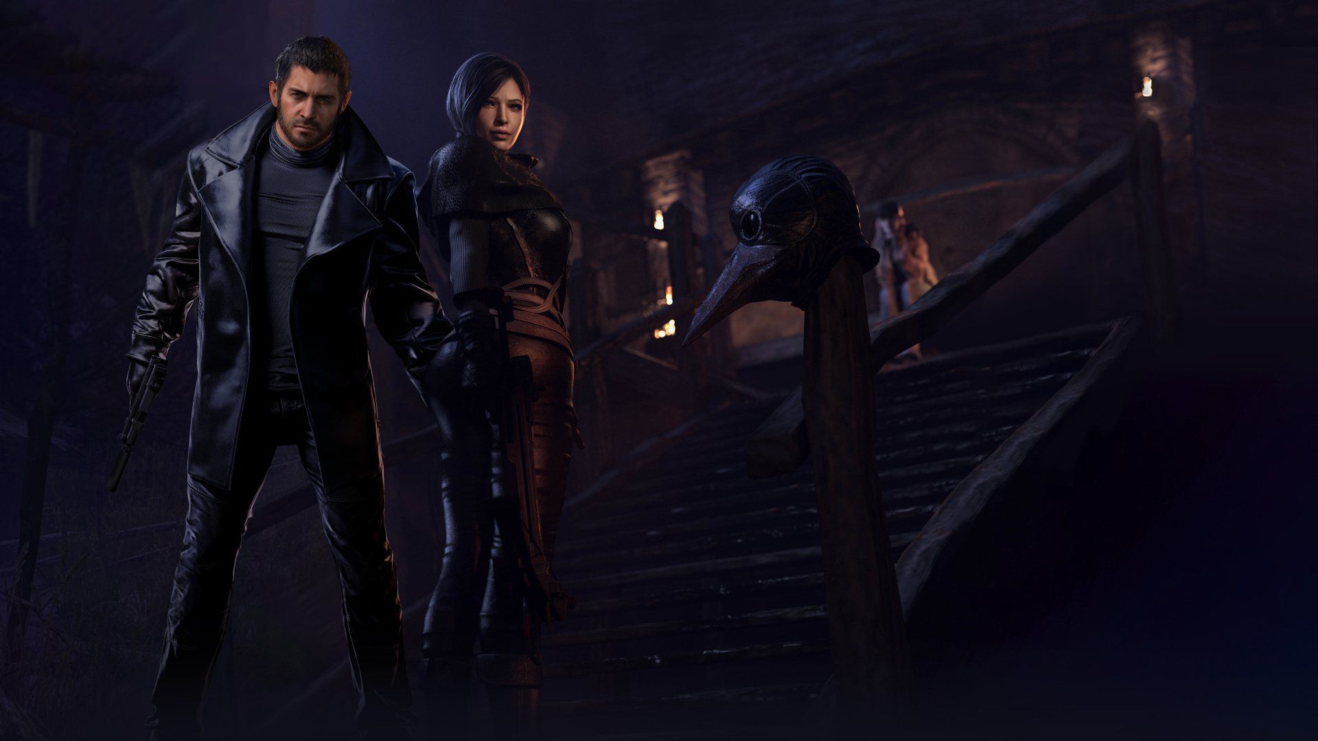 1920x1080 Download Resident Evil 4 Chris Redfield Ada Wong Resident Evil Village 4k Ultra HD Wallpaperx3375