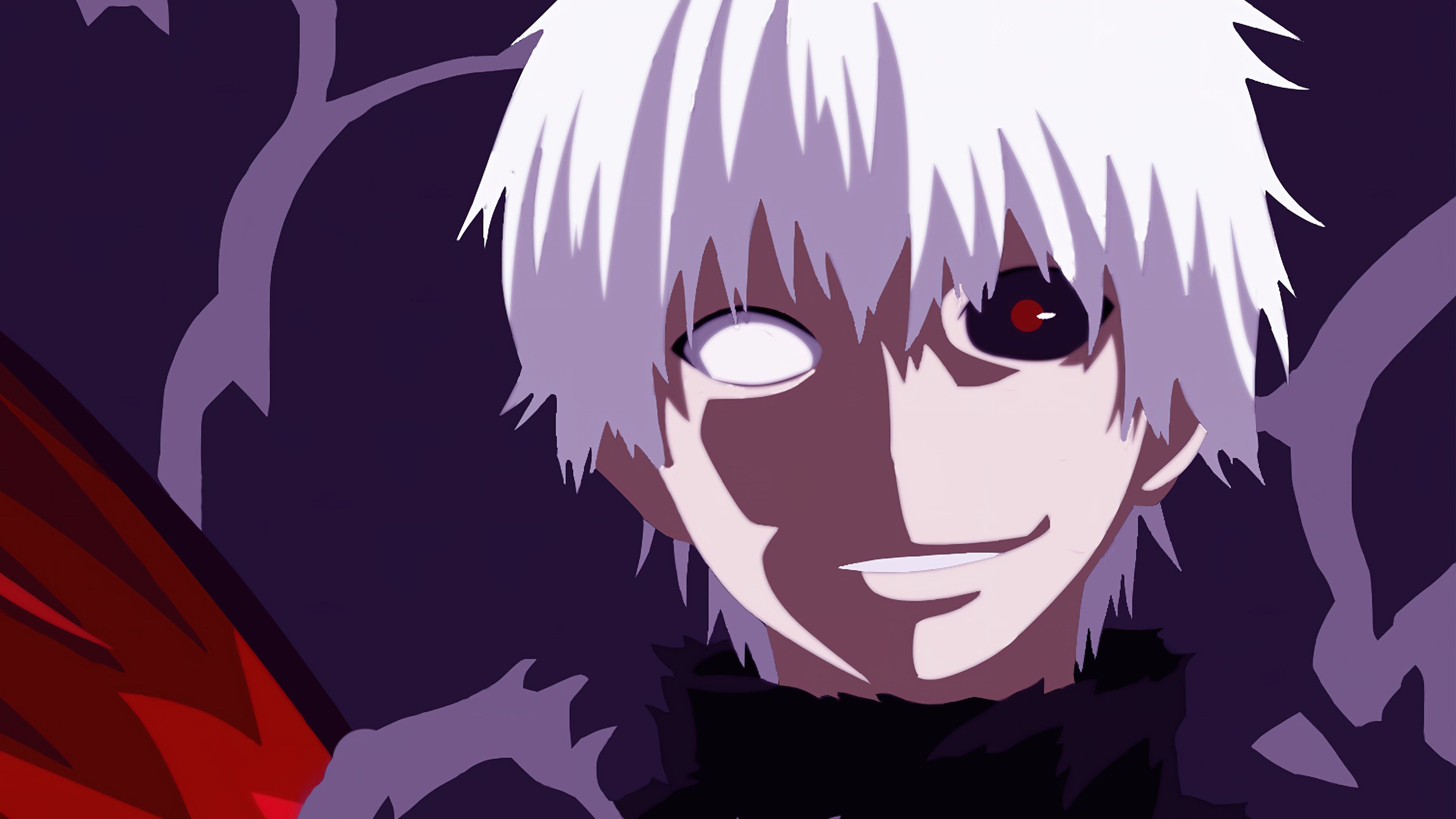 3840x2160 Ken Kaneki Wallpaper 4K, Illustration, Tokyo Ghoul