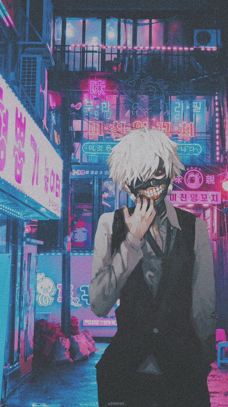 800x1422 Kaneki Tokyo Ghoul, anime, cyber punk, kaneki ken, tokyo ghoul, HD phone wallpaper