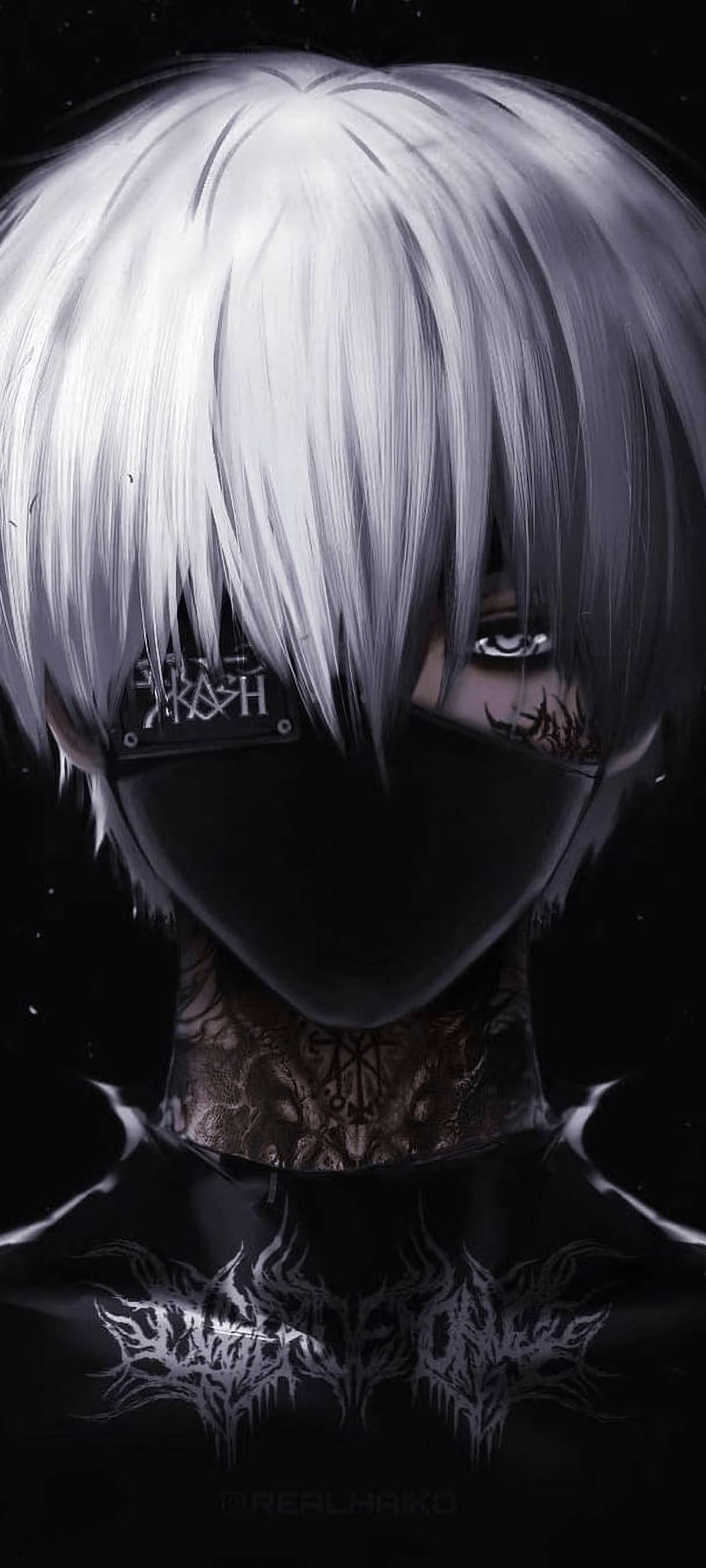 1216x2700 Anime 3D Tokyo Ghoul Wallpaper 3D Wallpaper Anime, Ken Kaneki, Tokyo Ghoul, Eyelash, Purple