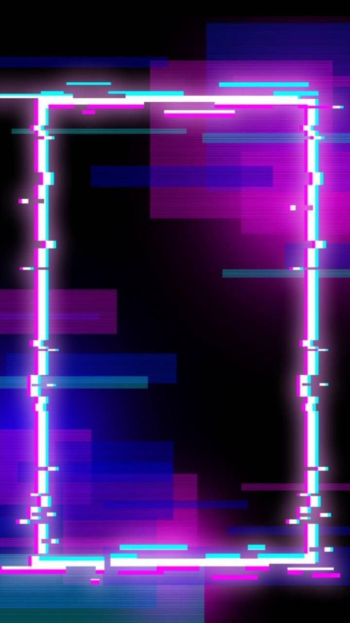 720x1280 Neon glitch wallpaper
