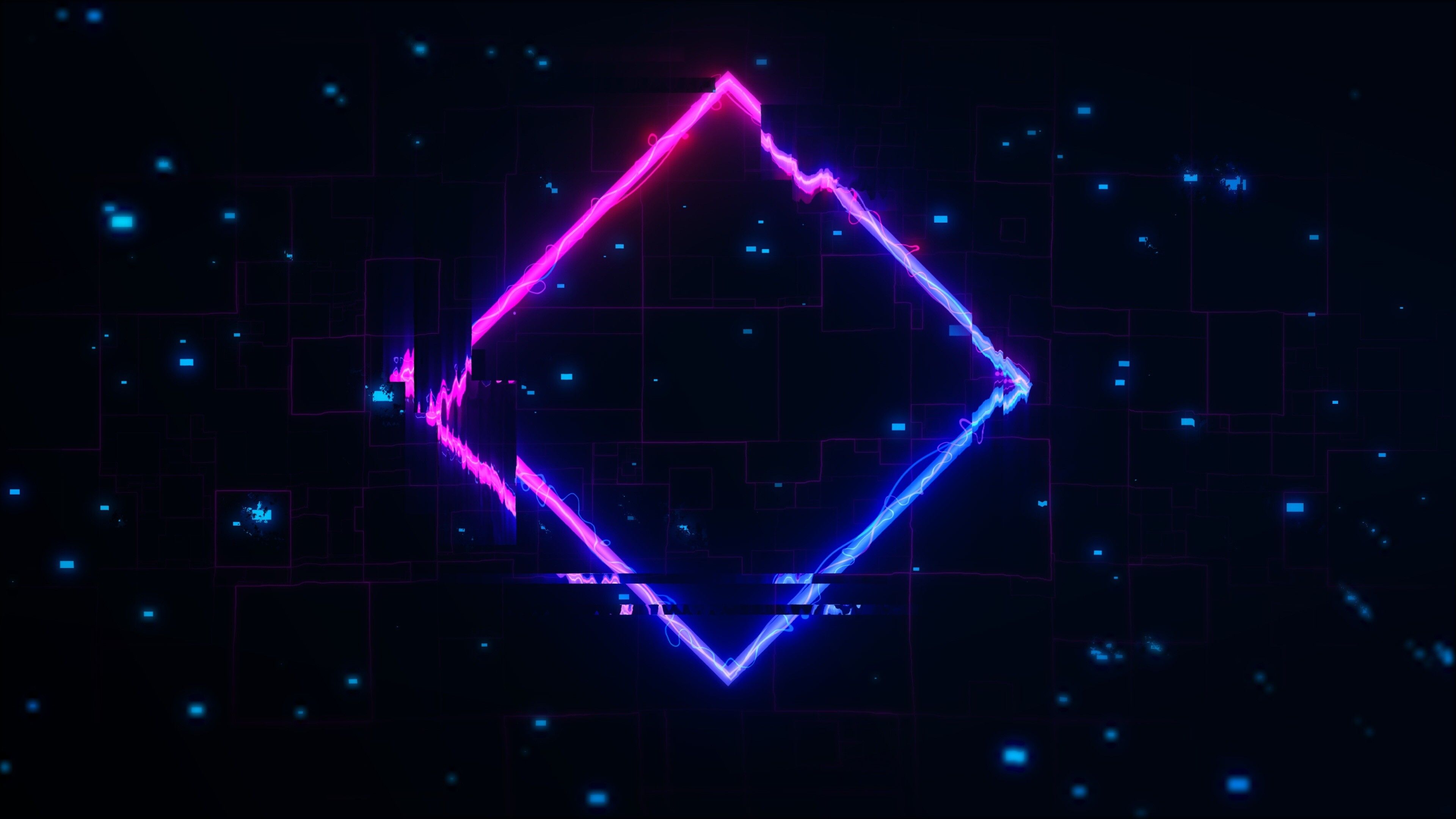 3840x2160 Glitch Wallpaper