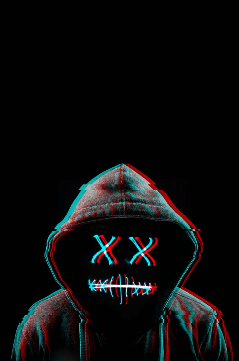 800x1210 Purge glitch, neon, HD phone wallpaper