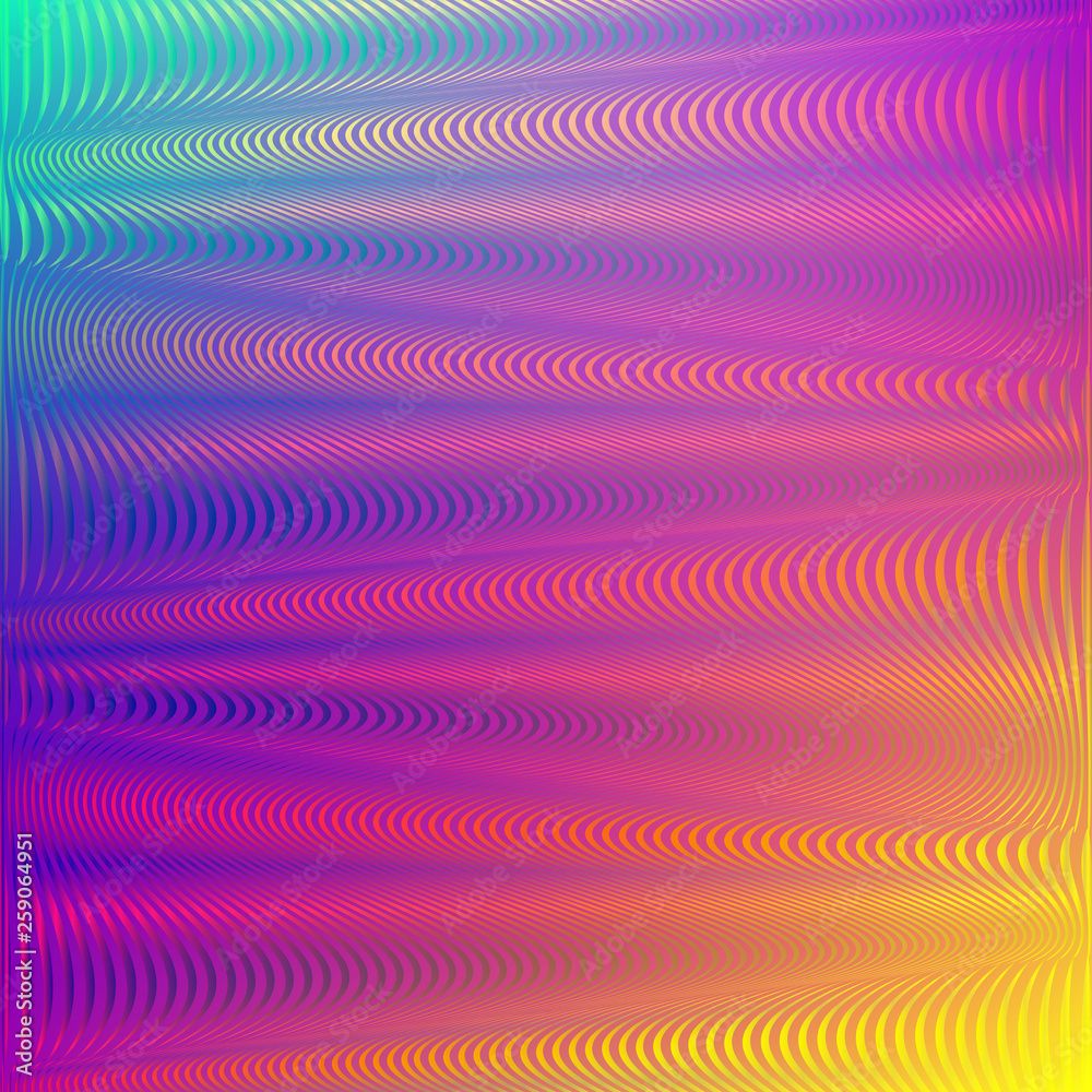 1000x1000 Rainbow gradient background Glitch effect. Holographic neon background Iridescent soft backdrop. Great for modern web and app design, wallpaper, posters, banners. Vector Eps10 Stock Vector