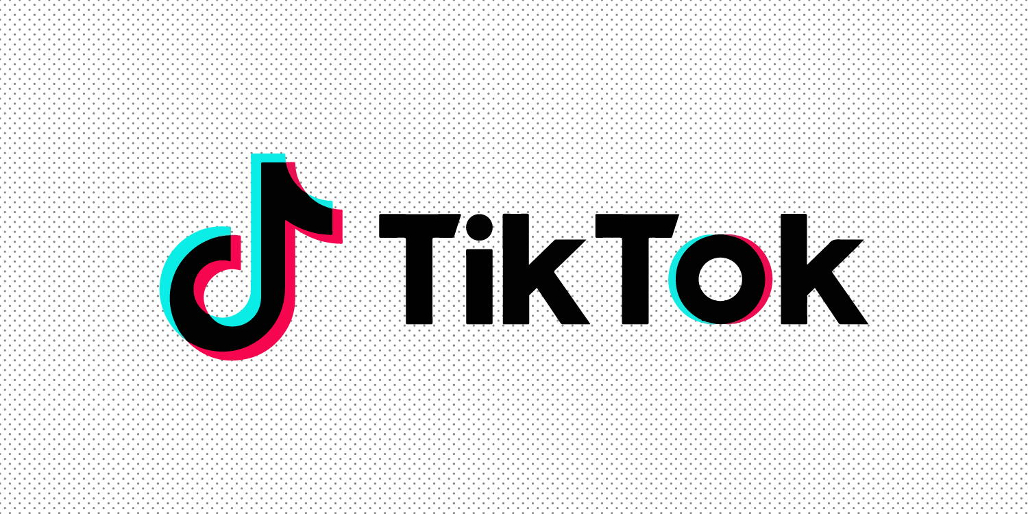 1500x750 TikTok Logo Wallpaper