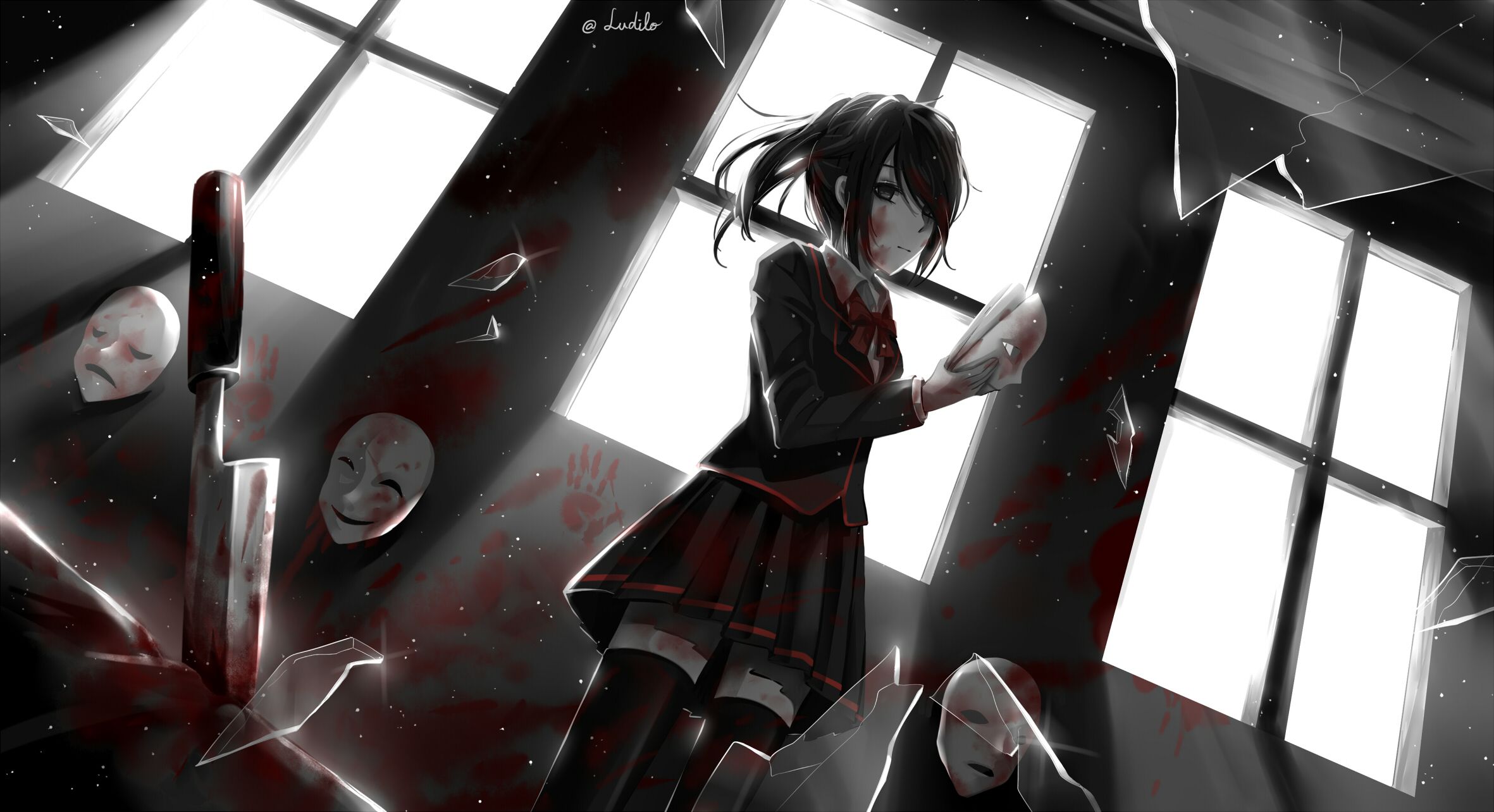 2362x1284 Desktop wallpaper: Yandere Simulator, Ayano Aishi, Video Game 4K free download for PC. 1013803