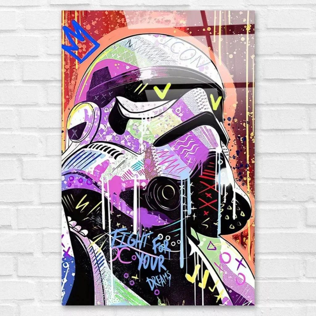 1024x1024 Star Wars Stormtrooper Street Art Wall Art