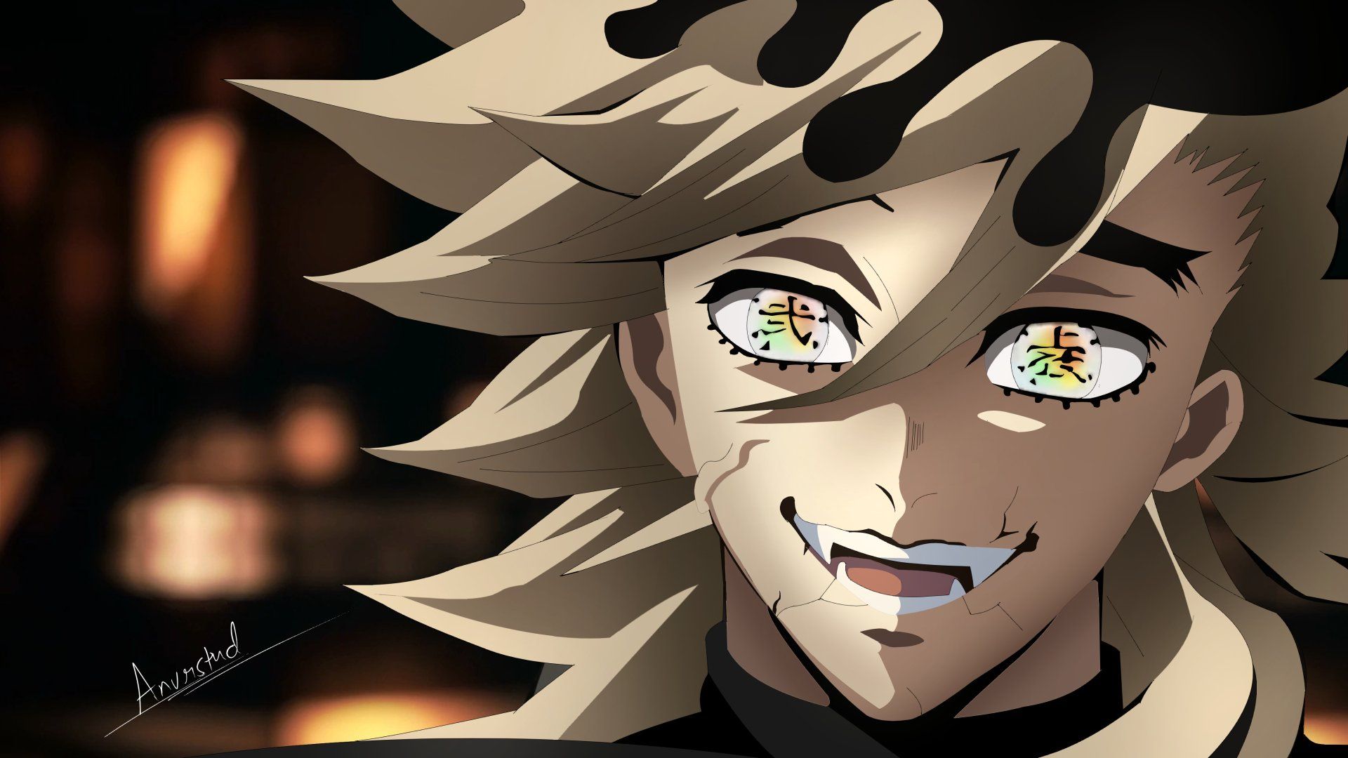1920x1080 Doma 4K Ultra HD Wallpaper. Demon Slayer: Kimetsu No Yaiba Intense Close Up By Aniverse Studios [anvrstud]x2376