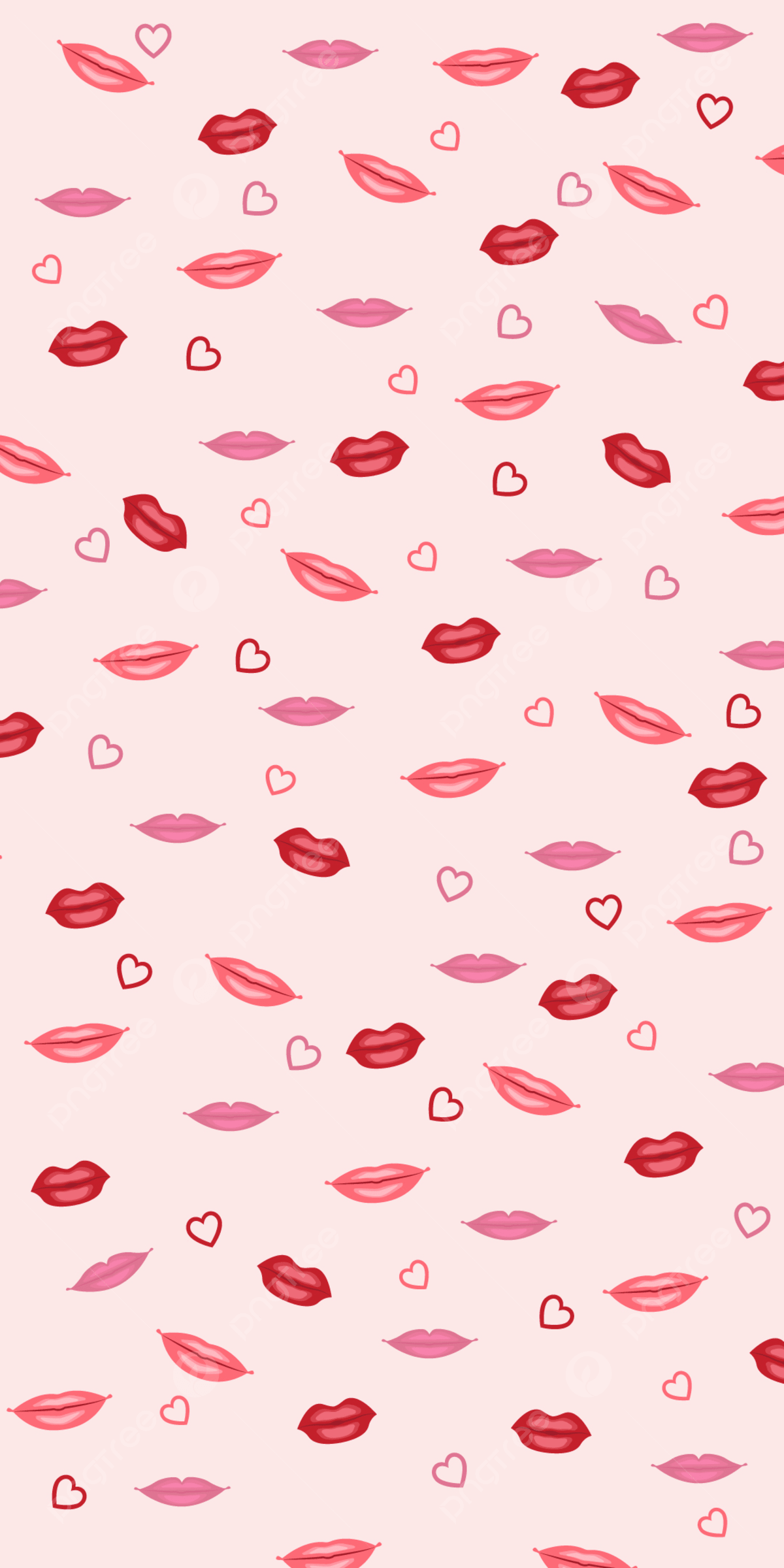 1200x2400 Pink Lips Print Lipstick Girly Mobile Wallpaper Background Wallpaper Image For Free Download