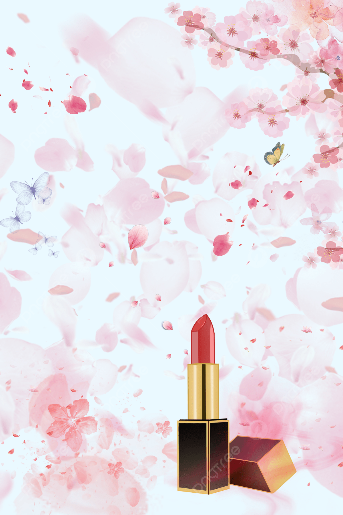 1200x1799 Beauty Lipstick Background Material Wallpaper Image For Free Download