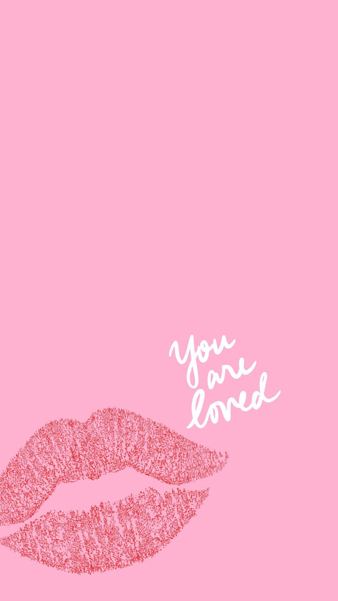 1080x1920 Lipstick Kiss Wallpaper