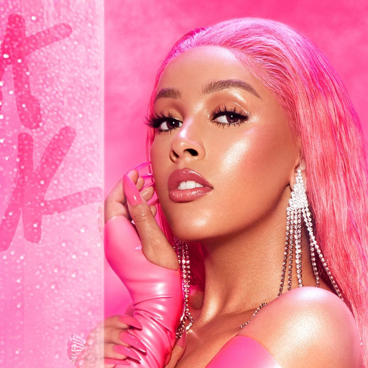 1280x1280 Doja Cat Wallpaper 4K, Hot Pink, American rapper