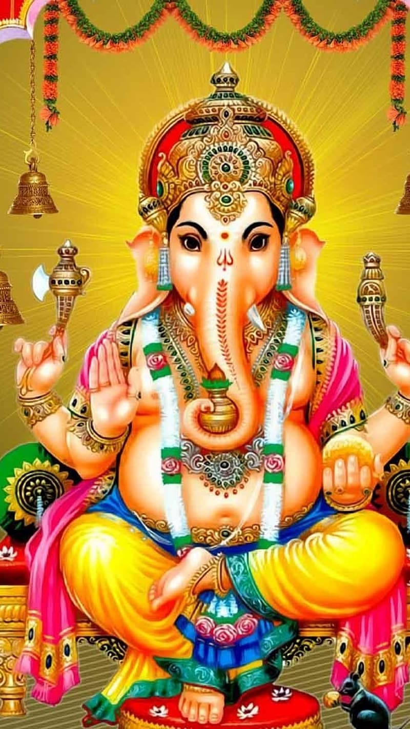 800x1422 Vinayagar, bappa, ord, god, HD phone wallpaper