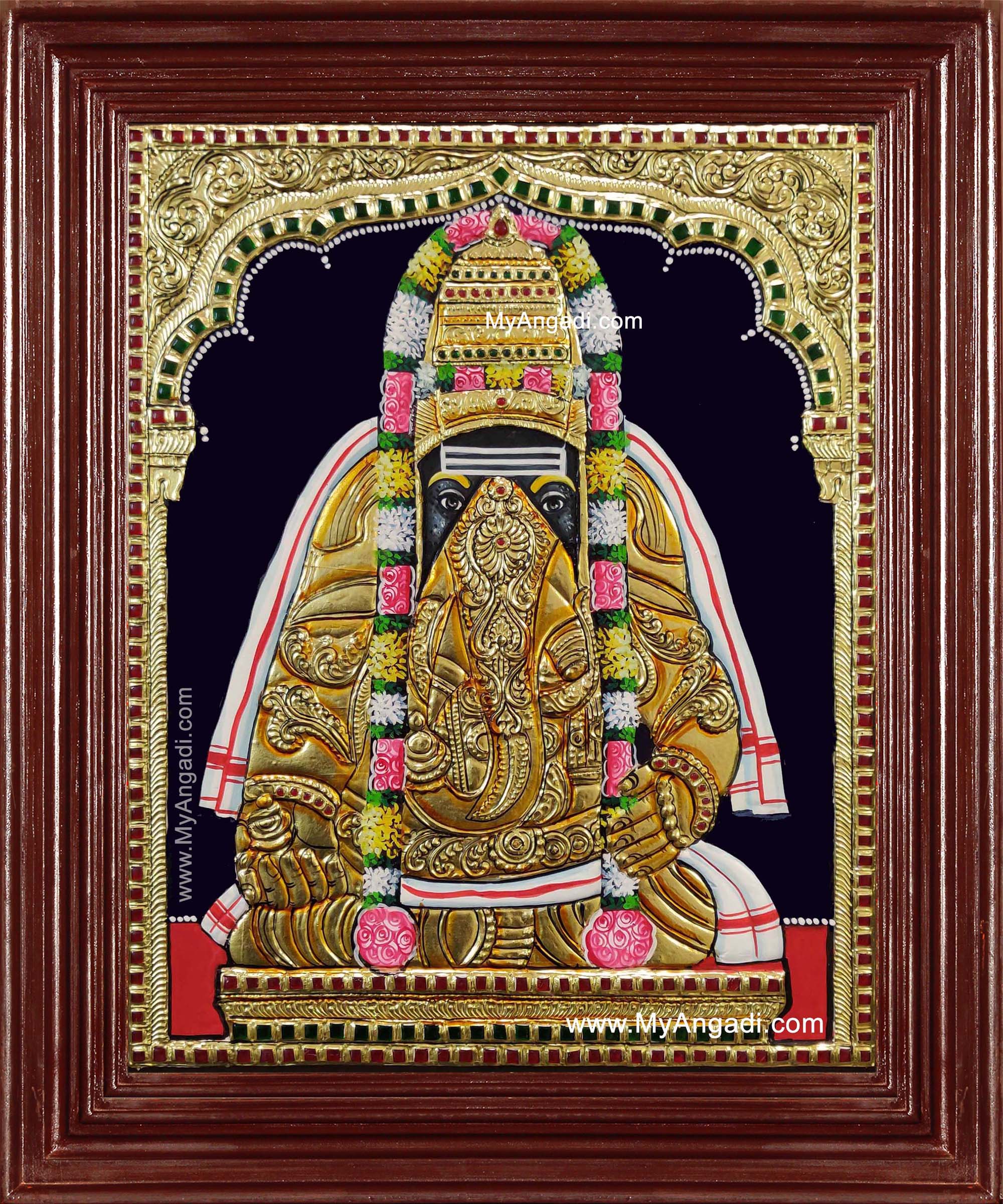 2000x2400 Pillayarpatti Karpaka Vinayakar Tanjore Painting, Buy Pillayarpatti Karpaga Vinayagar Tanjore Paintings Online
