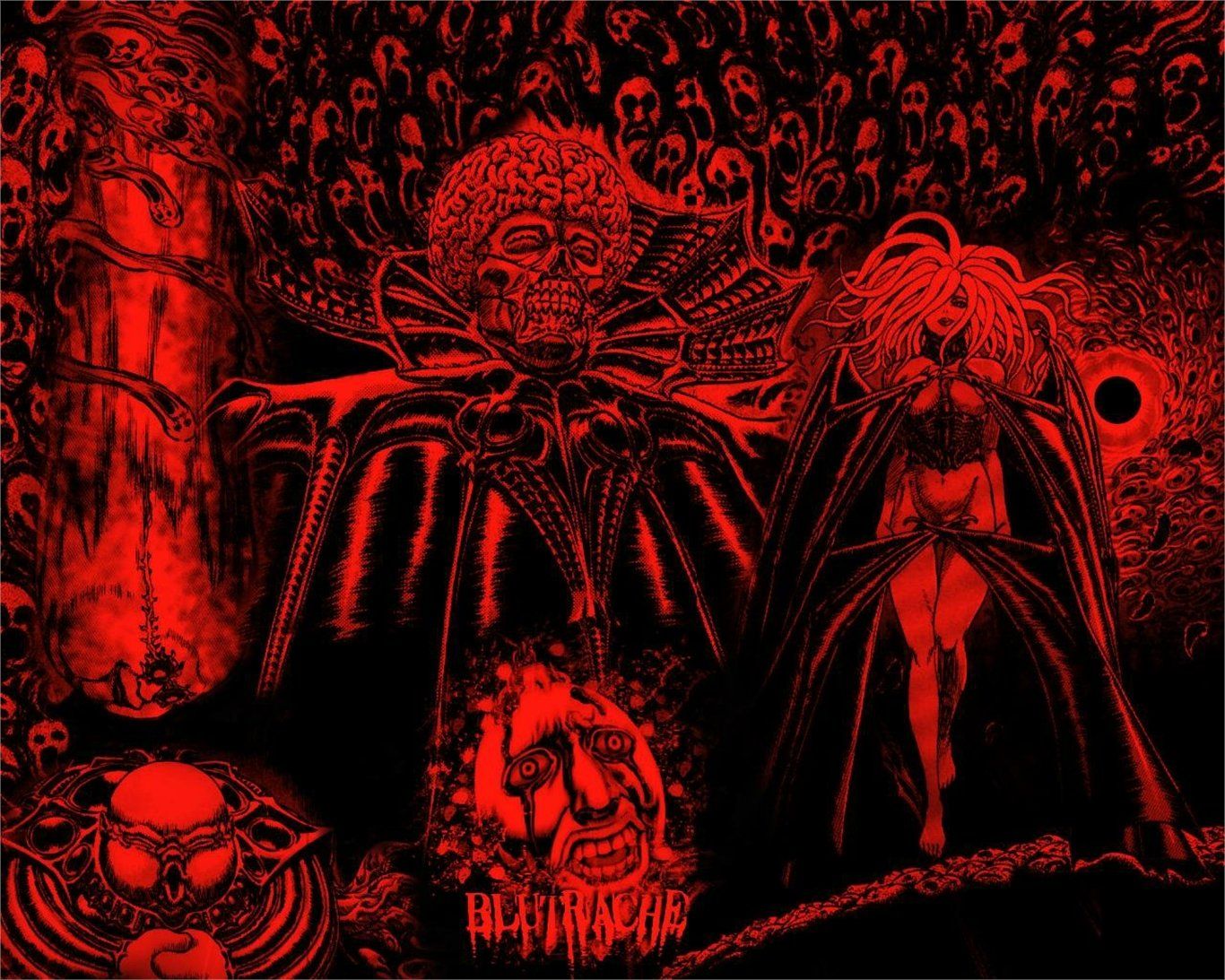 1366x1093 Berserk Anime HD: Dark Demons Unleashed Wallpaperx1093