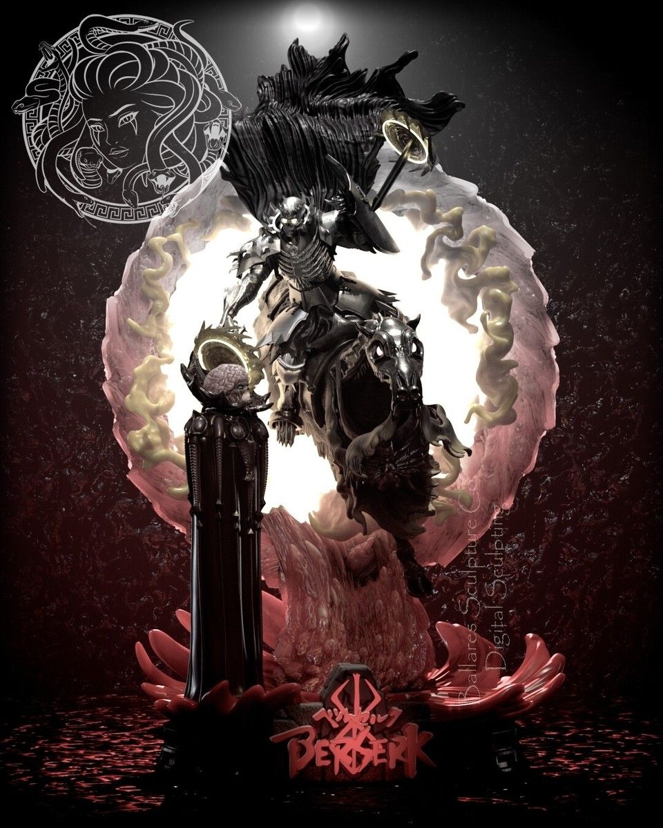 960x1200 Skull Knight vs Void Resin Figure / Statue various sizes