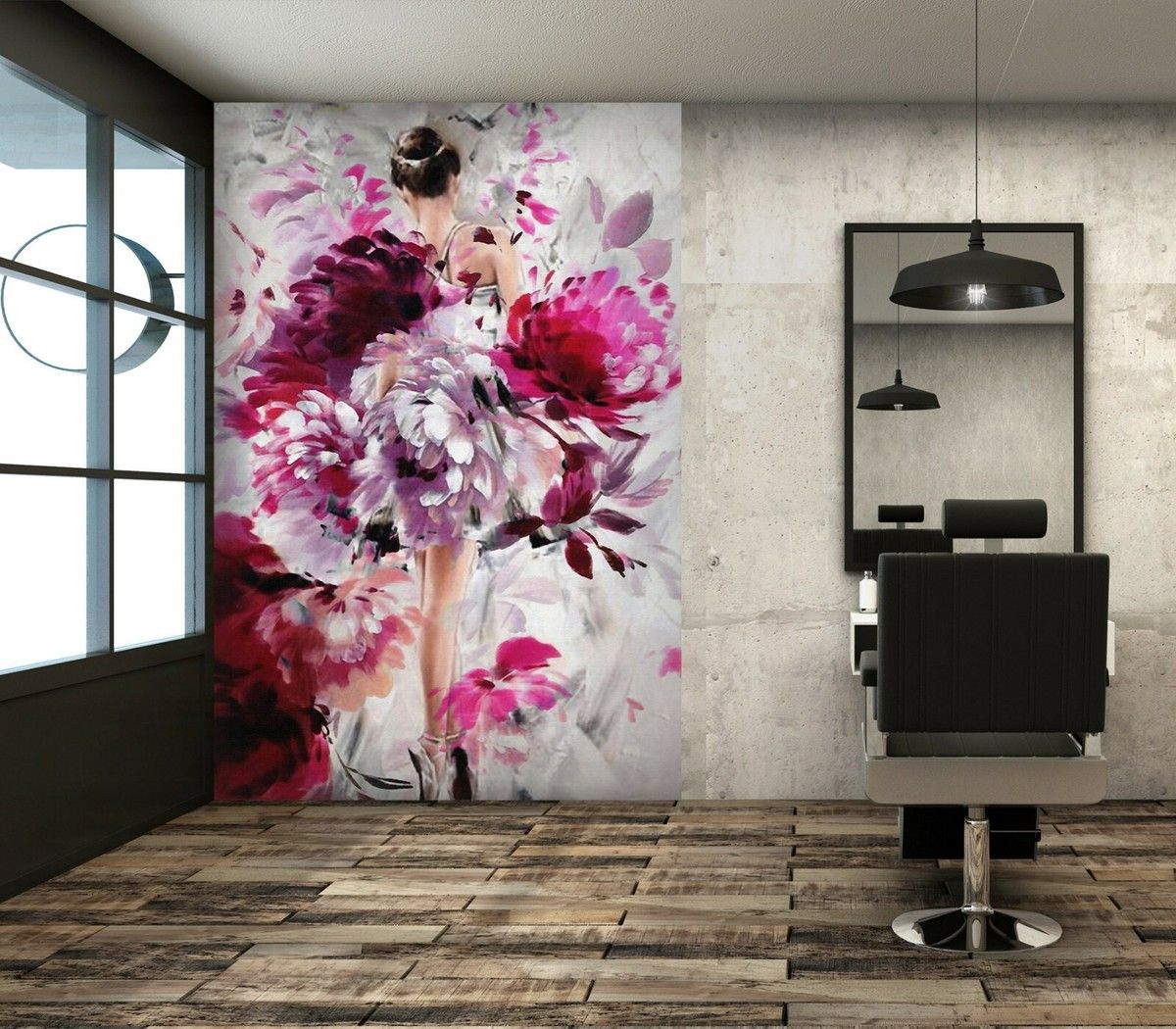 1200x1050 3D Flower Girls B263 Business Wallpaper Wall Mural Self Adhesive Commerce Wendy