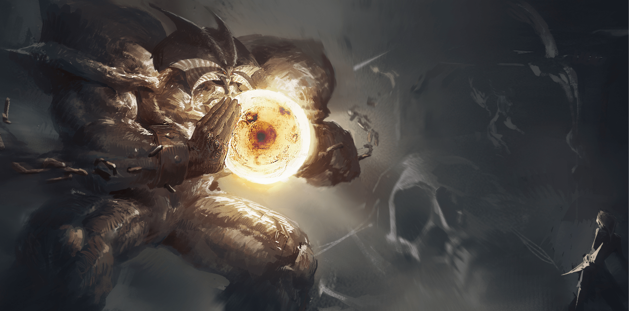 2184x1080 Exodia Unleashed: Epic HD Yu Gi Oh! Anime Wallpaper By 不想当画家的 LEOx1080