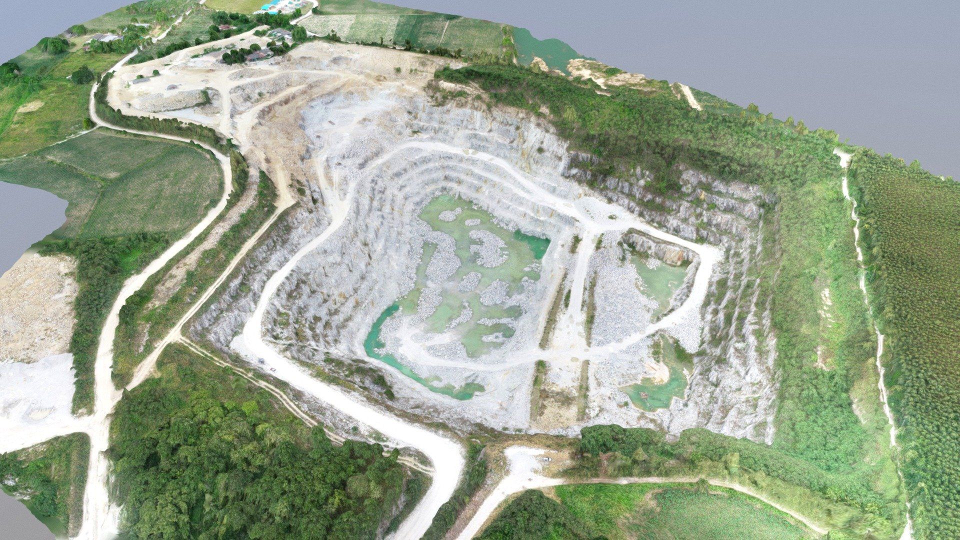 1920x1080 A Quarry Pit Mining Model By Aec_mbi_thailand [bdf571d]