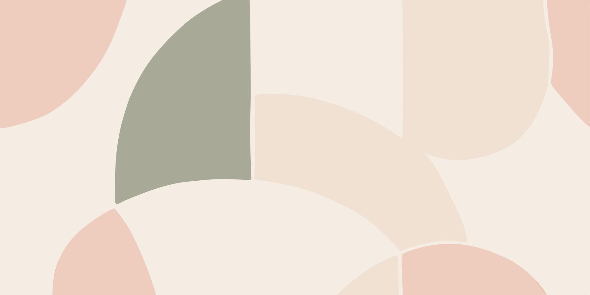 1920x960 Abstract Peach Sage Green Wallpaper Modern Minimalist Design Background