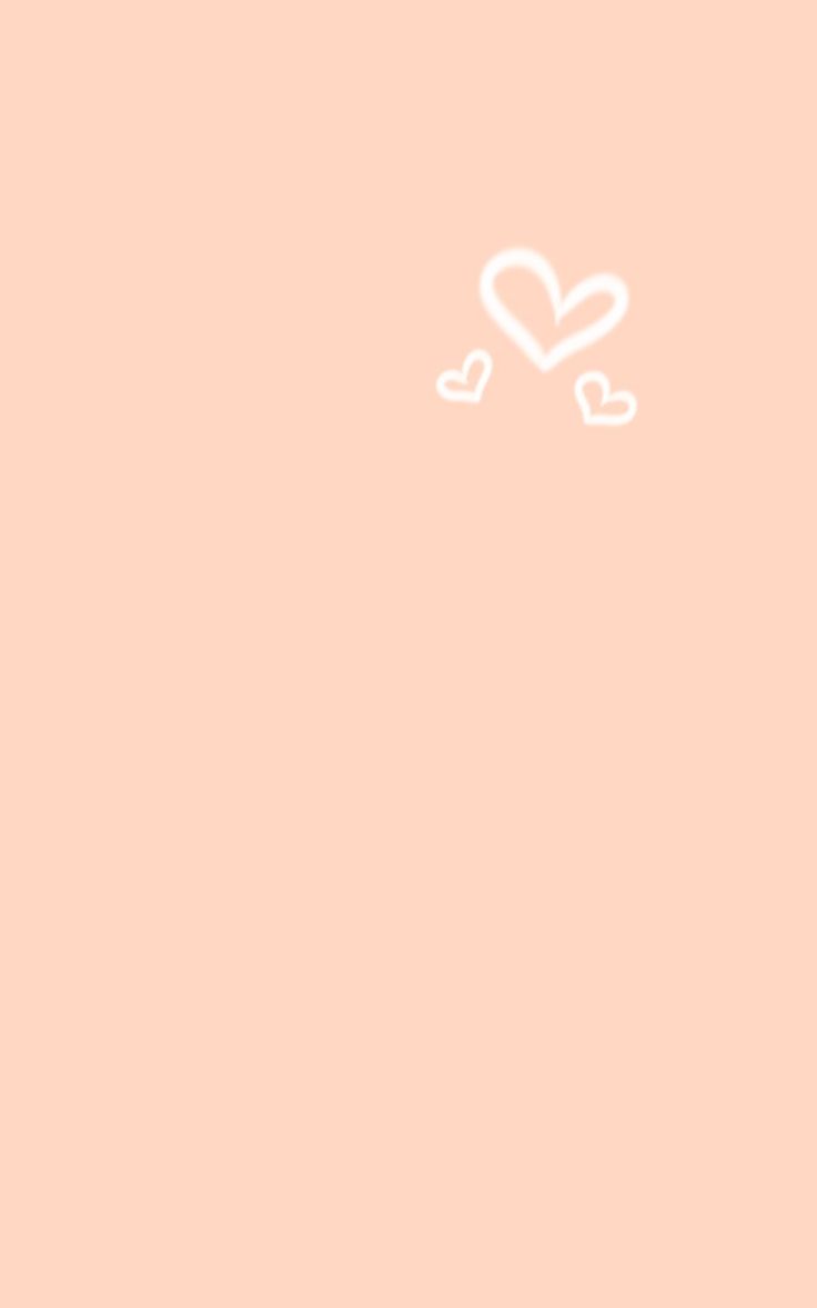 736x1177 Aesthetic peach simple hearts wallpaper by Aesthy☕