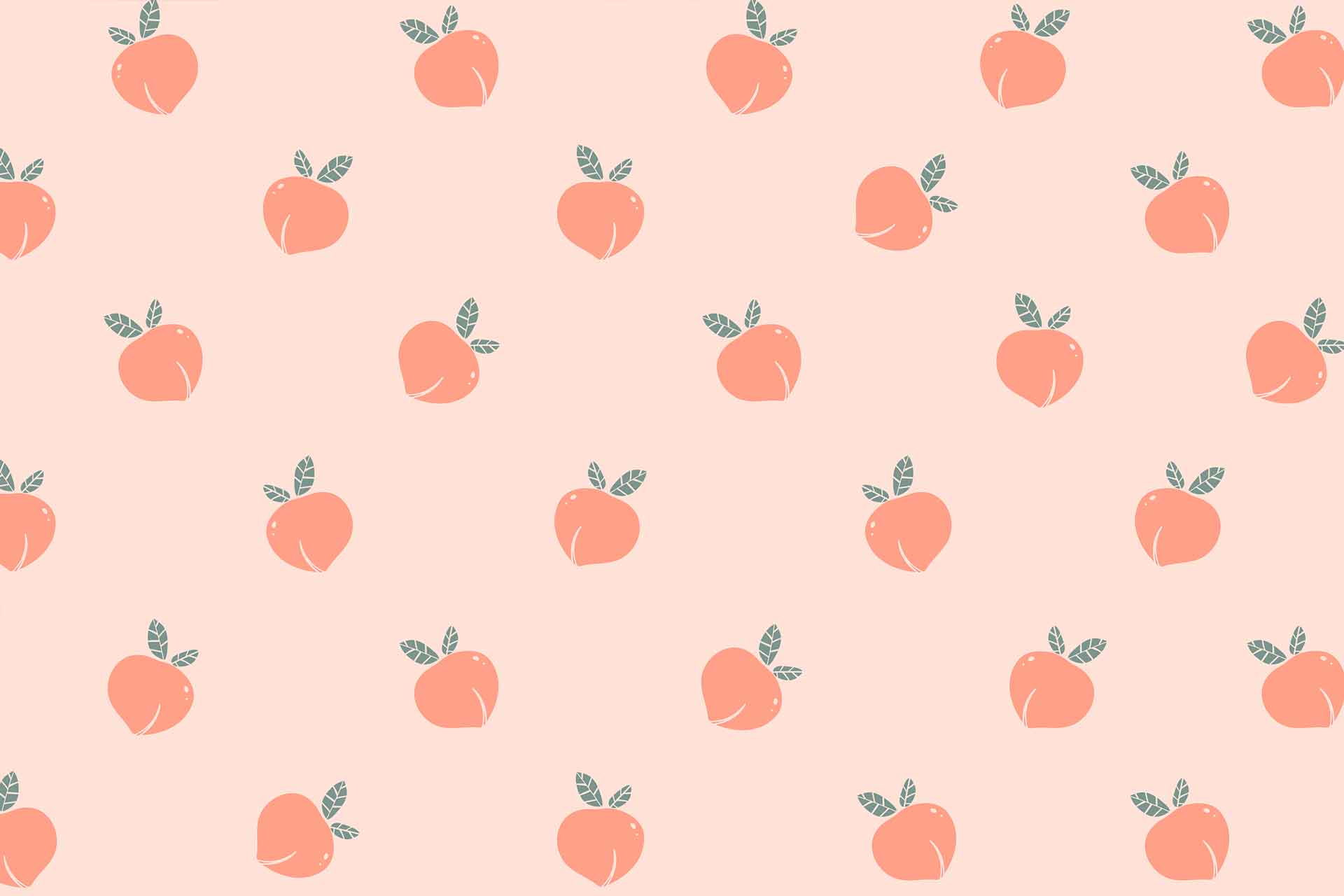 1920x1280 Shop: Peaches Wallpaper. Cara Saven Wall Design