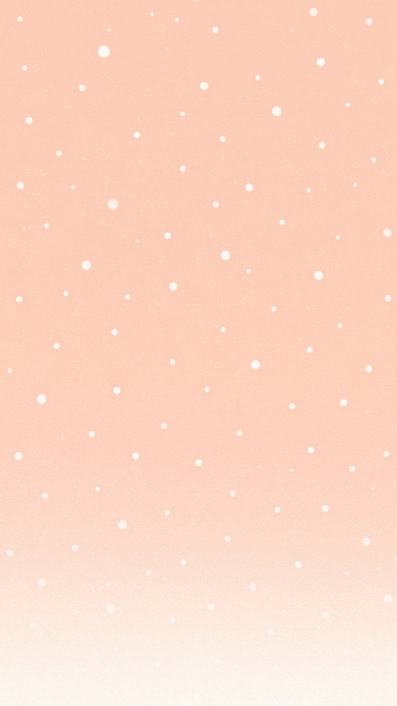 800x1422 Peachy snowflake minimalist mobile wallpaper. Free Photo Illustration