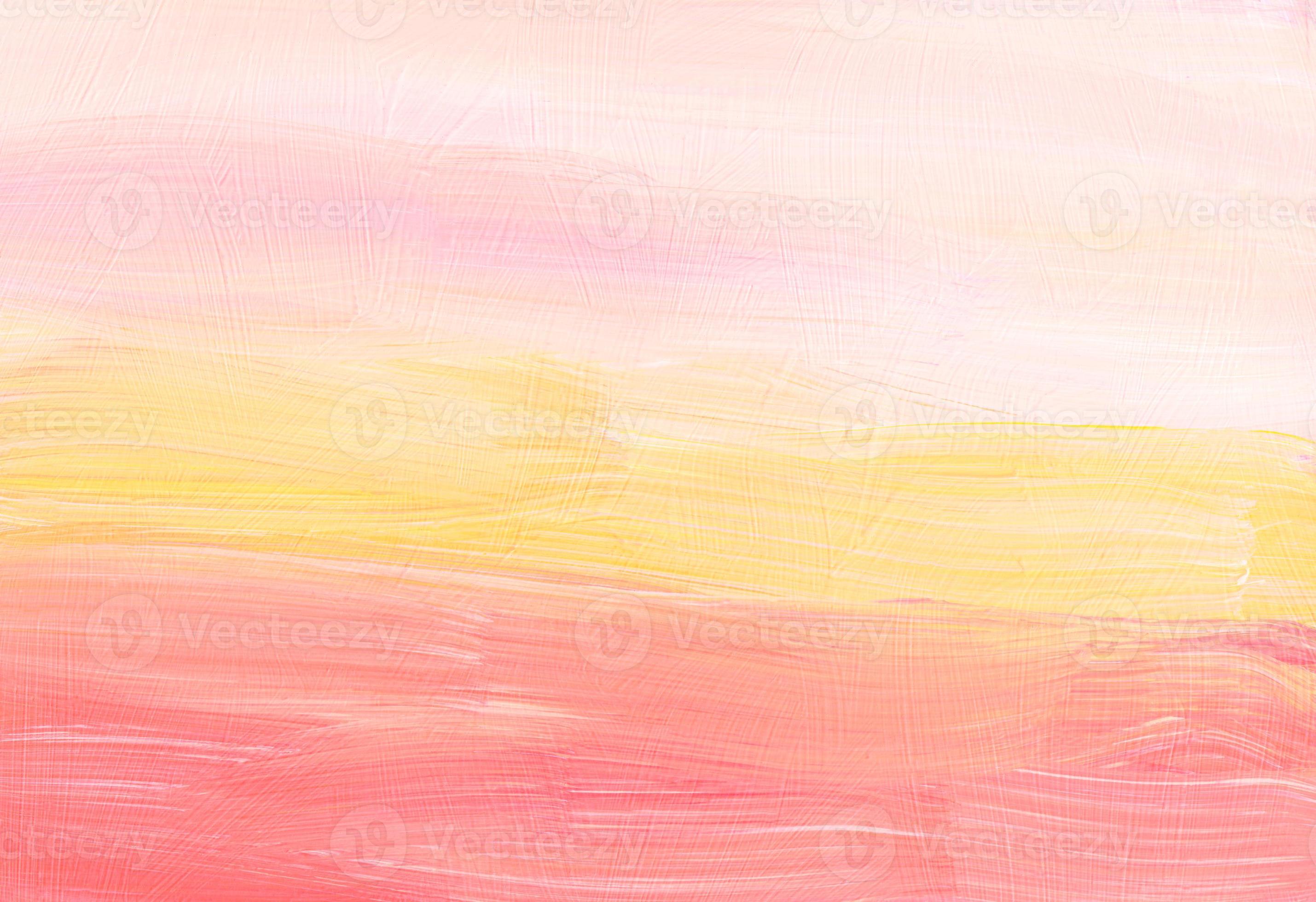 2859x1960 Abstract pastel yellow, peach and white background. Blurred backdrop. Brush strokes on paper. Minimalist artwork
