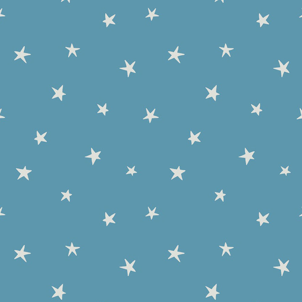 1000x1000 Bobbi Beck Eco Children's Star Blue Wallpaper