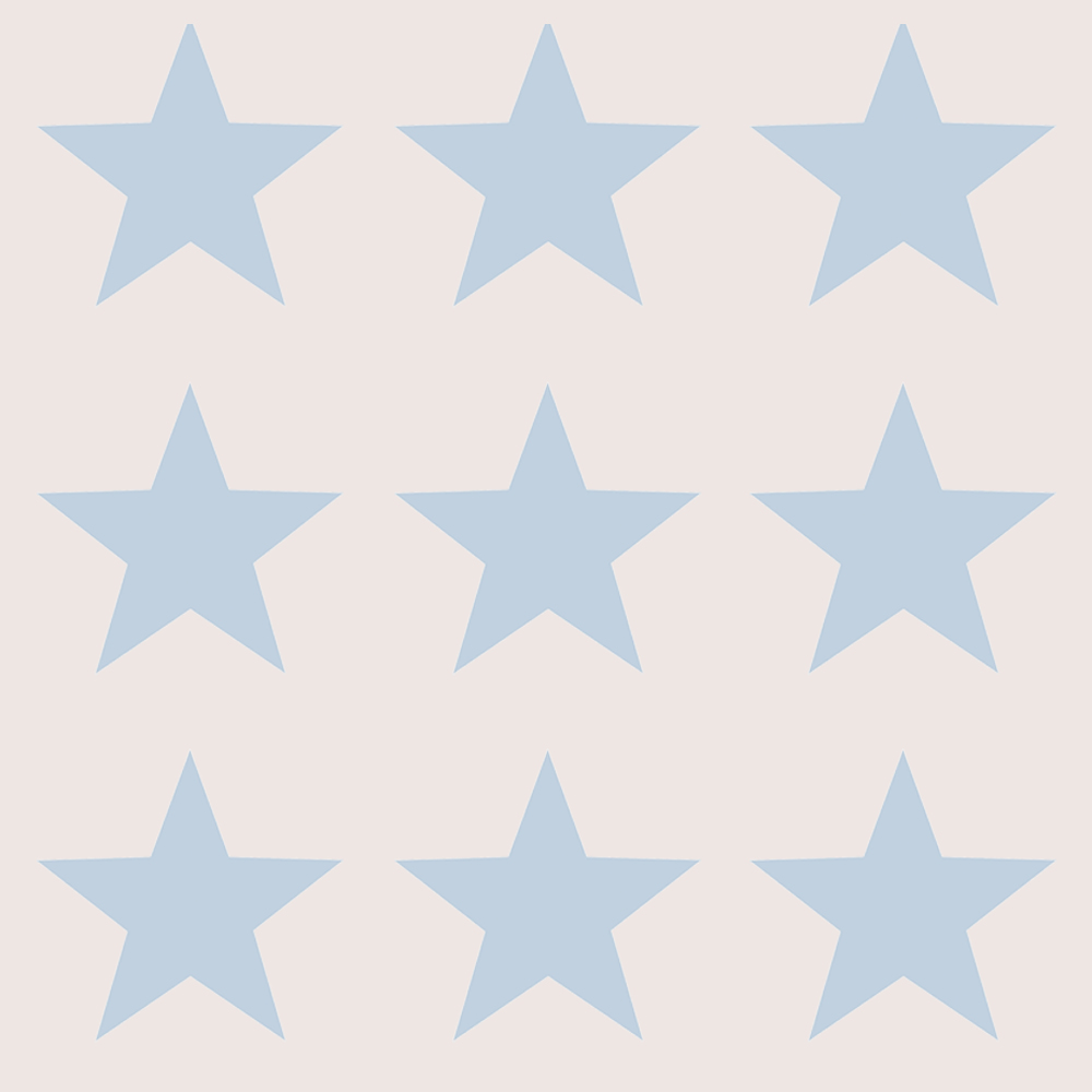 1000x1000 Galerie Deauville 2 Large Star Light Blue and White Wallpaper